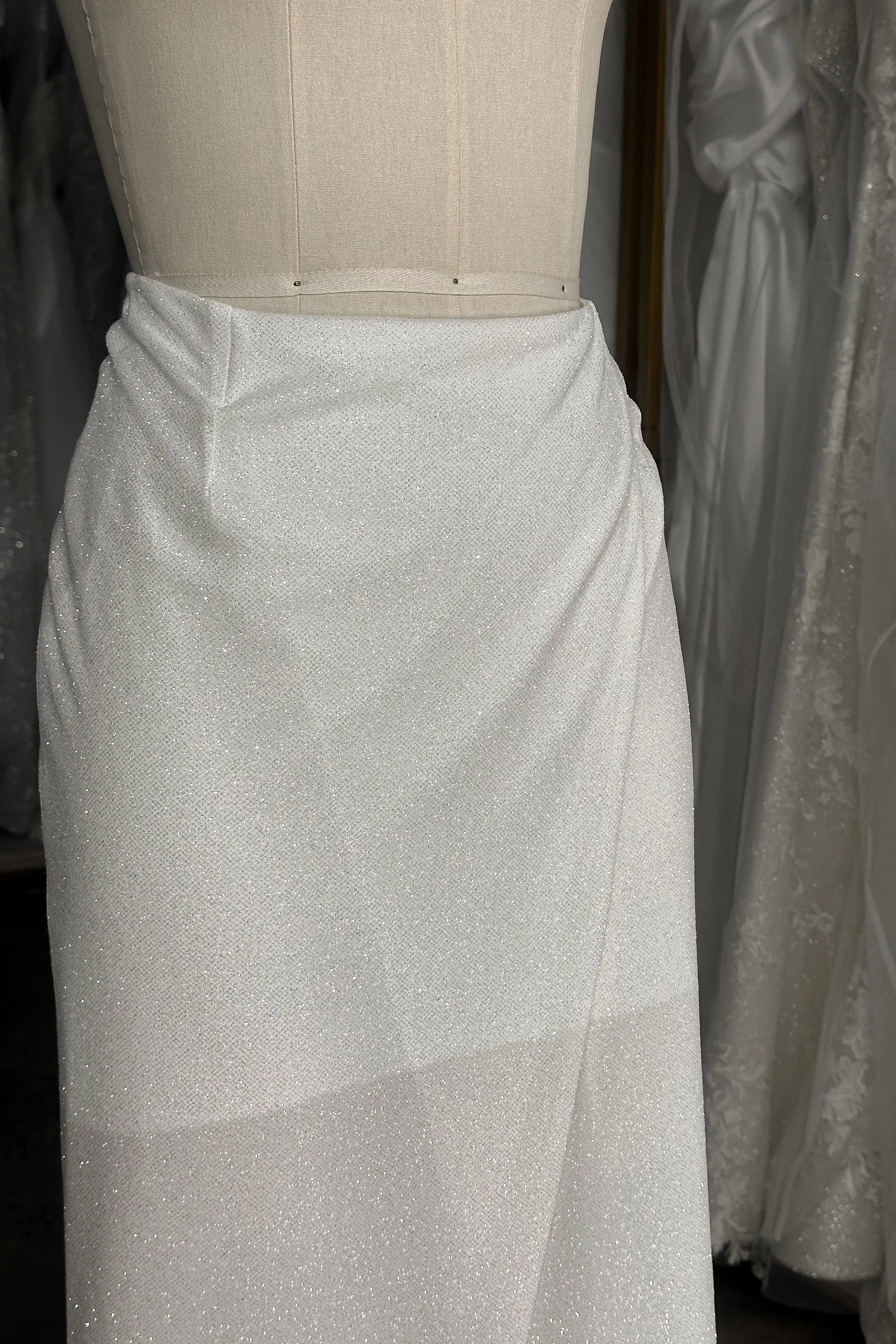 Sparkly Skirt with High Slit