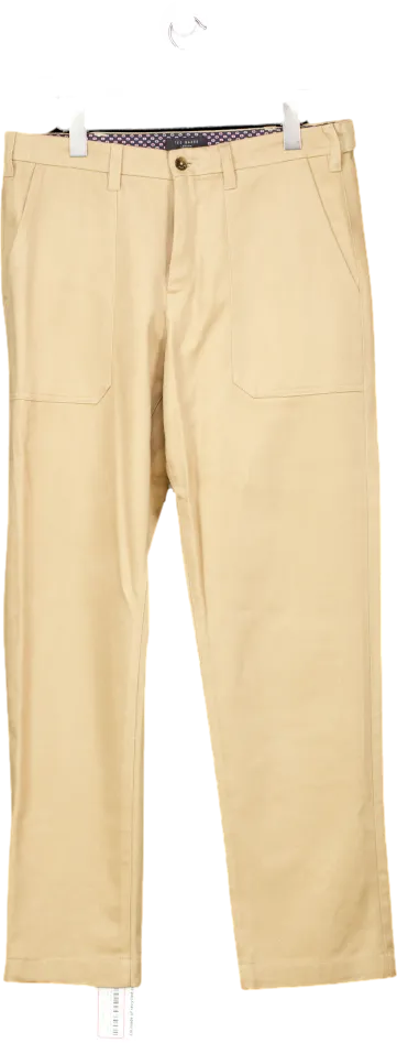 Ted Baker Brown Straight Leg Trousers W32