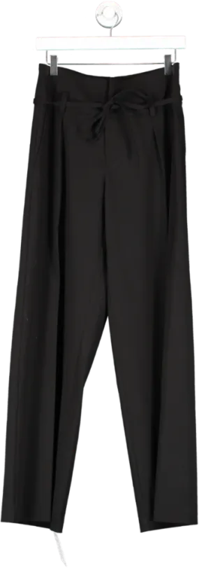 Third Form Black Tie Up Tailored Trousers UK 8