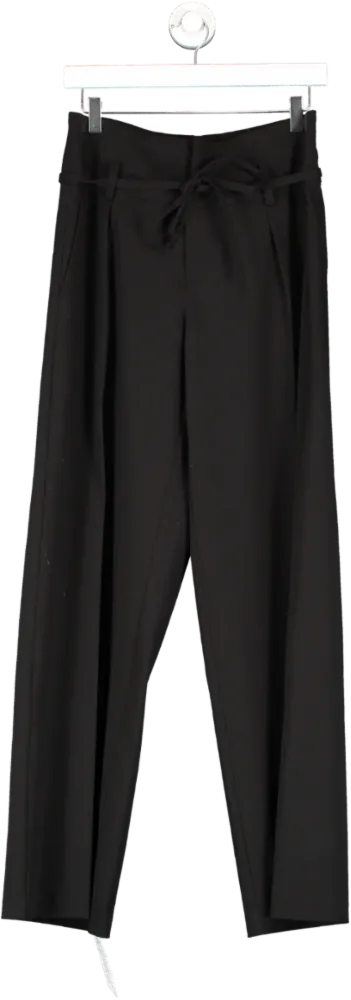 Third Form Black Tie Up Tailored Trousers UK 8