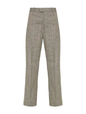 TROUSERS KNOTTED MELANGE VISCOSE SILK