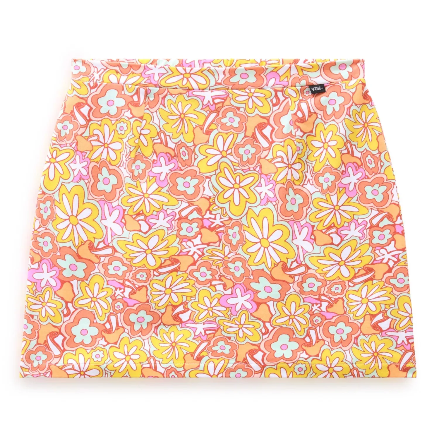 Vans girl's miniskirt with floral pattern Resort Floral VN00039FBM51 orange 