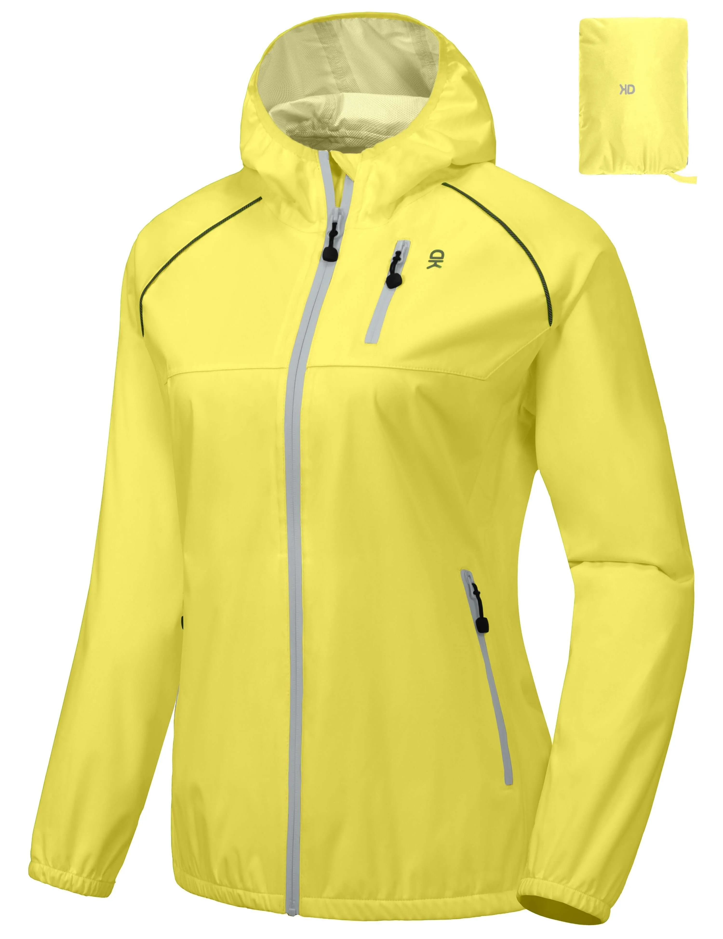 Women's Rain Cycling Bike Waterproof Jacket with Hood